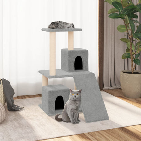 Vidaxl kattenmeubel met sisal krabpalen 82 cm lichtgrijs