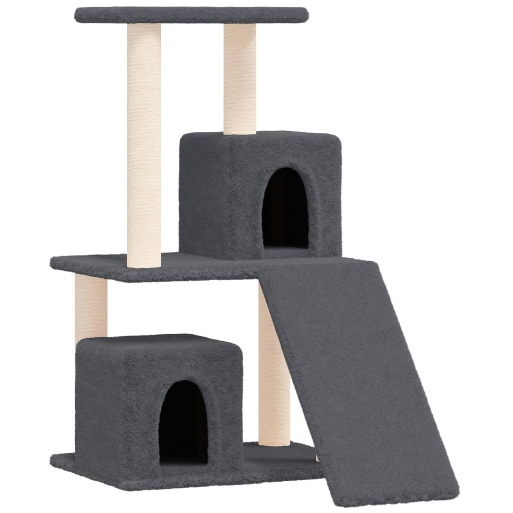 Vidaxl Cat Furniture con graffi di sisal 82 cm grigio scuro