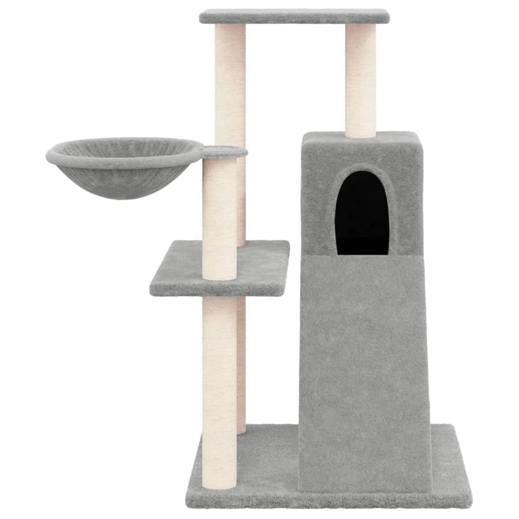 Vidaxl Cat Furniture con graffi di sisal 82 cm grigio chiaro