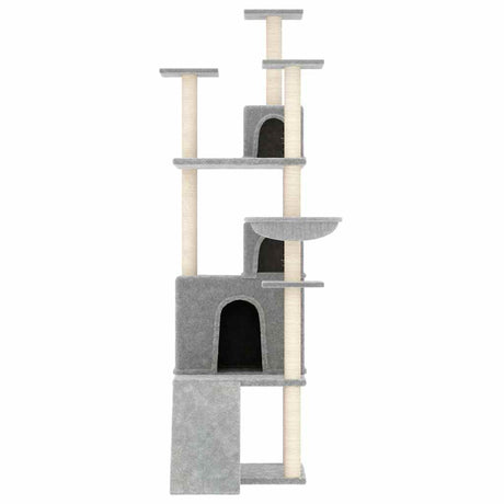 Vidaxl kattenmeubel met sisal krabpalen 175 cm lichtgrijs