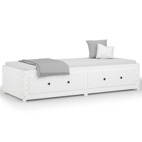 Vidaxl slaapbank zonder matras 90x200 cm massief grenenhout wit
