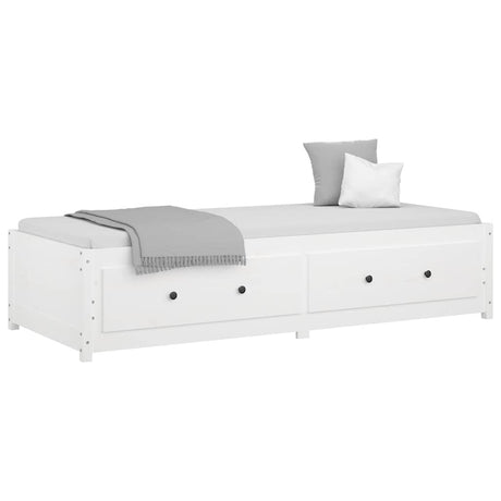 Vidaxl slaapbank zonder matras 90x200 cm massief grenenhout wit
