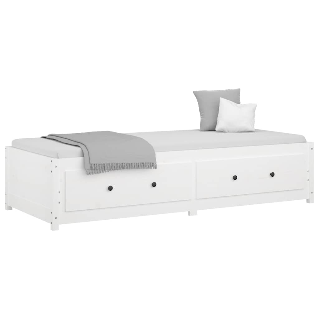 Vidaxl slaapbank 90x190 cm massief grenenhout wit