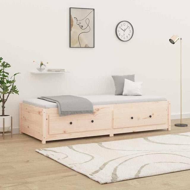 Vidaxl slaapbank 75x190 cm massief grenenhout