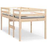 Vidaxl hoogslaper massief grenenhout 90x200 cm