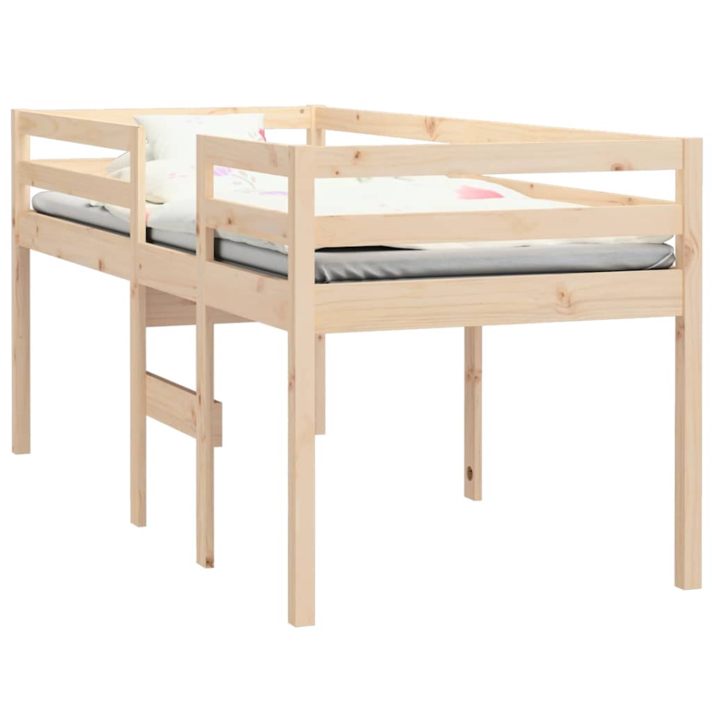 Vidaxl hoogslaper massief grenenhout 80x200 cm