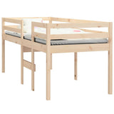 Vidaxl hoogslaper massief grenenhout 80x200 cm