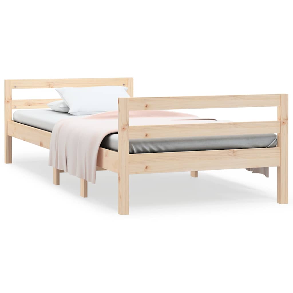 Vidaxl bedframe zonder matras massief grenenhout 90x200 cm