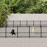 Vidaxl Hond Kennel fir ausserhalb 46.1 m²stel