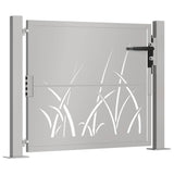 Vidaxl poort grasontwerp 100x75 cm cortenstaal