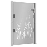 Vidaxl Poort Grass Design 105x130 cm Cortenstaal