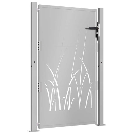 Vidaxl poort grasontwerp 100x150 cm cortenstaal