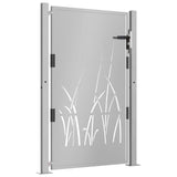 Vidaxl Poort Grass Design 105x155 cm Cortenstaal