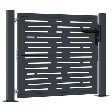Vidaxl poort 100x100 cm met vierkant staal antracietkleurig