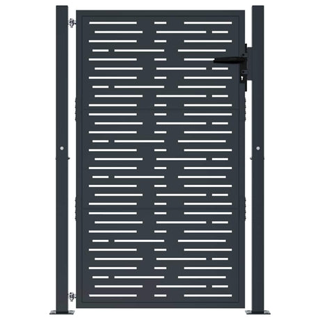 Vidaxl poort 100x150 cm met vierkant staal antracietkleurig
