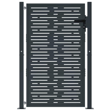 Vidaxl poort 100x150 cm met vierkant staal antracietkleurig