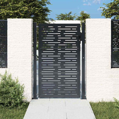 Vidaxl poort 100x150 cm met vierkant staal antracietkleurig