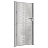 Vidaxl poort 100x200 cm vierkant cortenstaal