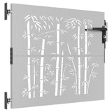 Vidaxl Poort 85x75 cm bambusdesign Cortenstaal