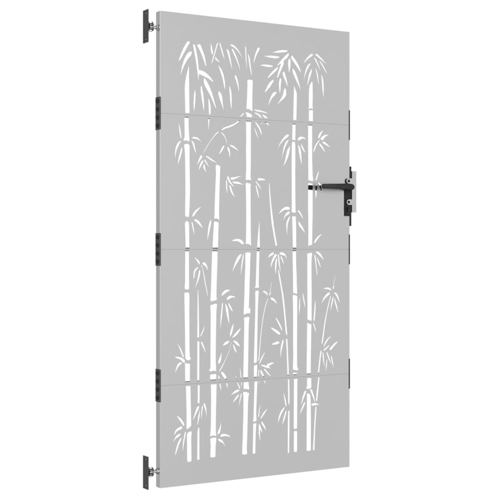 Vidaxl Poort 85x175 cm bambusdesign Cortenstaal