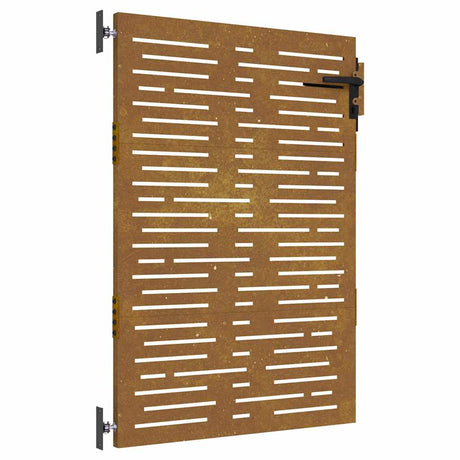 Vidaxl poort 85x125 cm vierkant cortenstaal