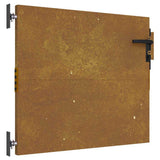 Vidaxl poort 85x75 cm cortenstaal