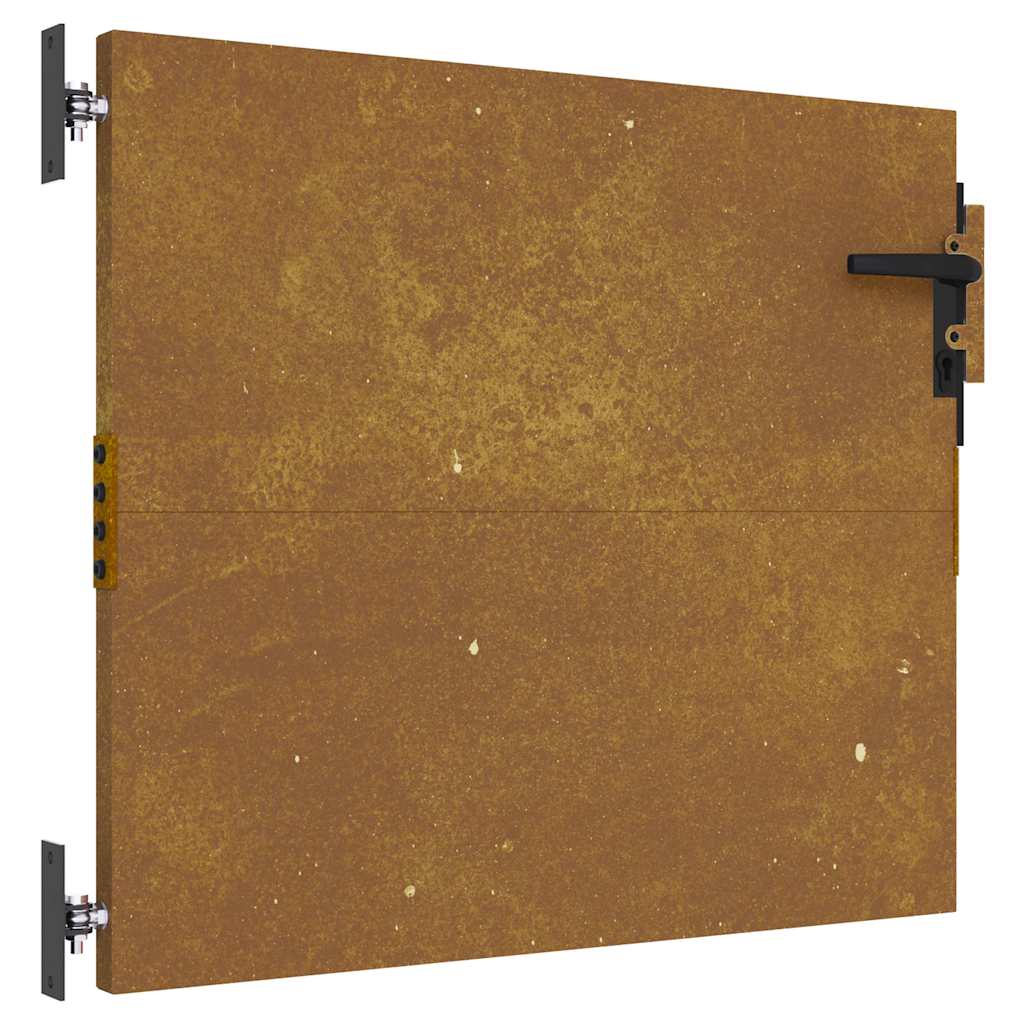 Vidaxl poort 85x125 cm cortenstaal