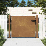 Vidaxl poort 100x100 cm cortenstaal