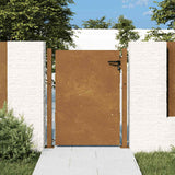 Vidaxl poort 100x125 cm cortenstaal