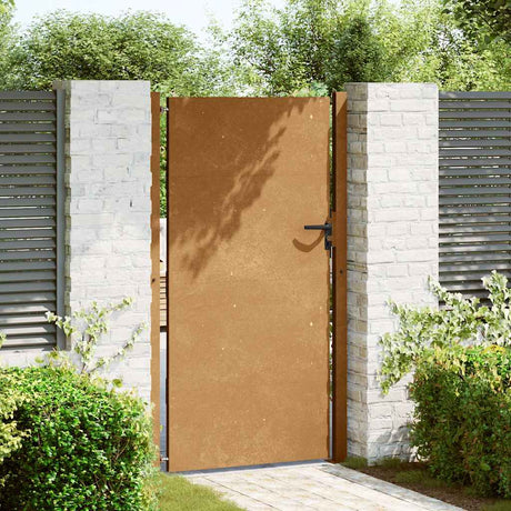 Vidaxl poort 100x175 cm cortenstaal