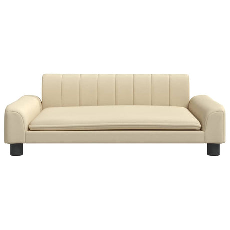 Vidaxl hondenmand 90x53x30 cm stof crèmekleurig
