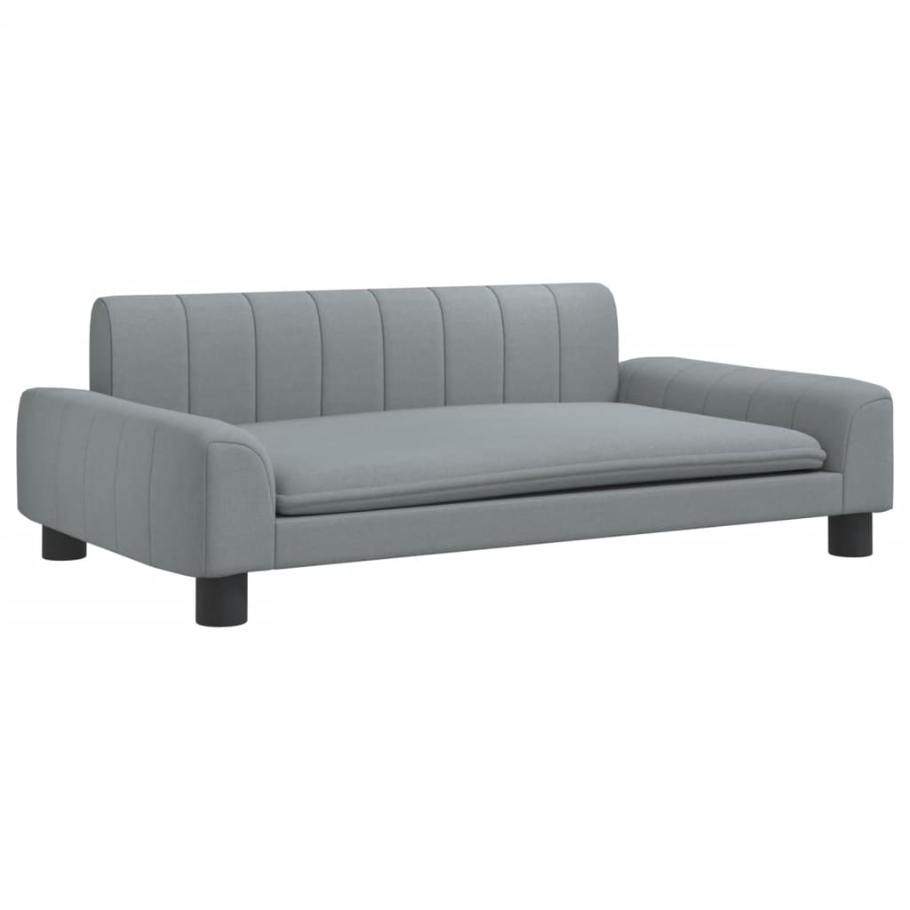 Cesta de perros de Vidaxl 90x53x30 cm de tela gris claro