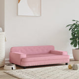 Cesta de perros Vidaxl 90x53x30 cm Velvet Pink