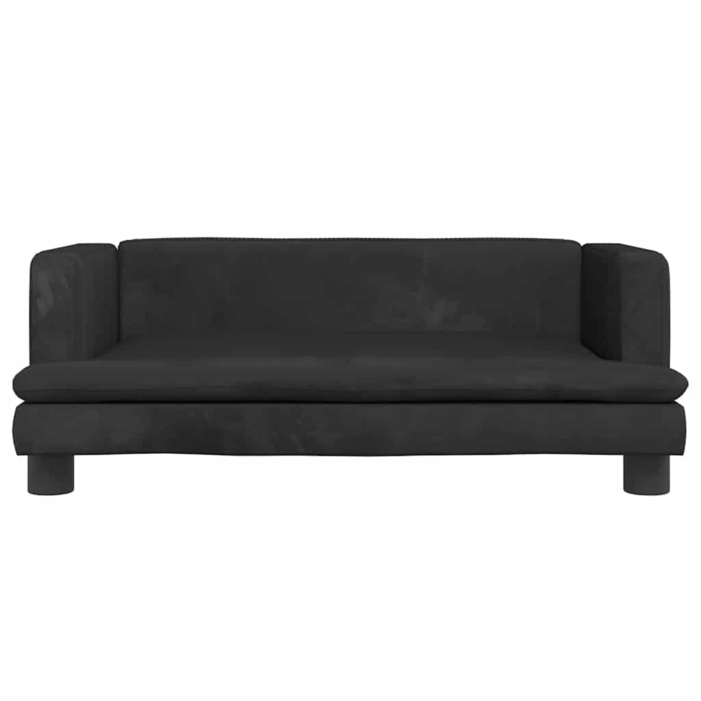 Vidaxl hondenmand 80x45x30 cm fluweel zwart