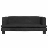 Vidaxl hondenmand 80x45x30 cm fluweel zwart
