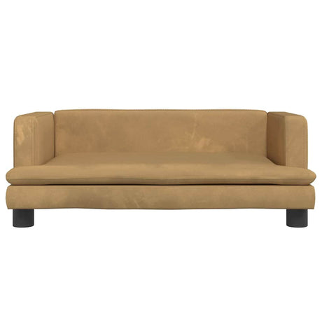 Vidaxl hondenmand 80x45x30 cm fluweel bruin