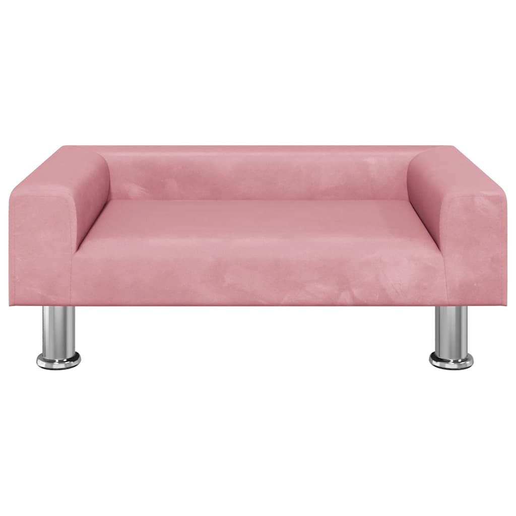 Vidaxl hondenmand 70x45x26,5 cm fluweel roze