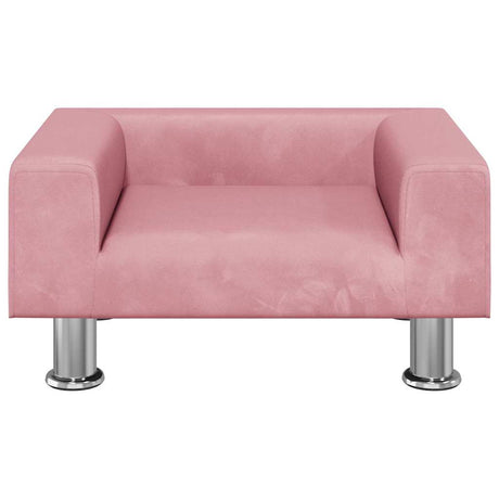 Vidaxl hondenmand 50x40x26,5 cm fluweel roze