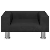 Vidaxl hondenmand 50x40x26,5 cm fluweel zwart