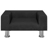 Vidaxl hondenmand 50x40x26,5 cm fluweel zwart