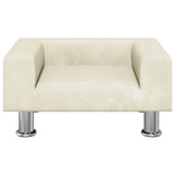 Vidaxl hondenmand 50x40x26,5 cm fluweel crèmekleurig