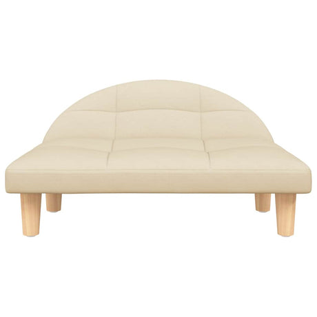Vidaxl hondenmand 70x52x30 cm stof crèmekleurig
