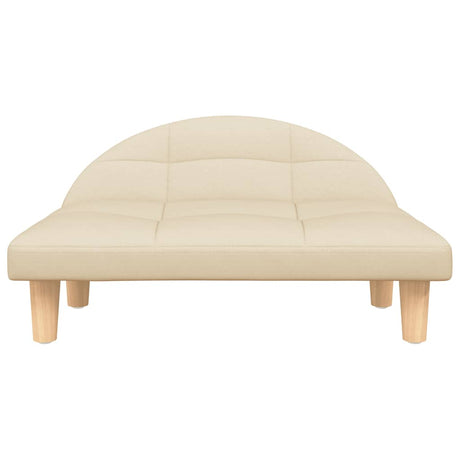 Vidaxl hondenmand 70x52x30 cm stof crèmekleurig