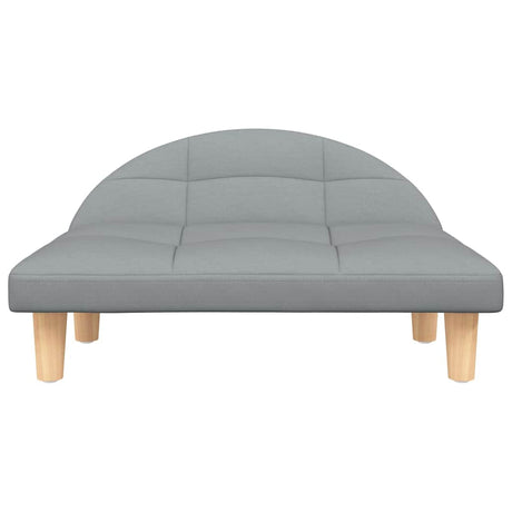 Vidaxl hondenmand 70x52x30 cm stof lichtgrijs