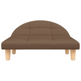 Vidaxl hondenmand 70x52x30 cm stof bruin