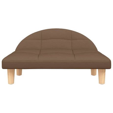 Vidaxl hondenmand 70x52x30 cm stof bruin