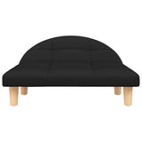 Vidaxl hondenmand 70x52x30 cm stof zwart
