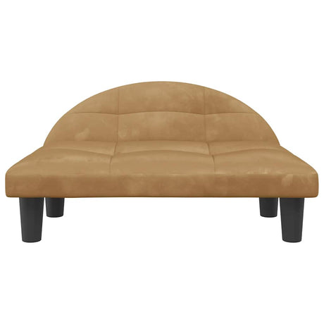 Vidaxl hondenmand 70x52x30 cm fluweel bruin