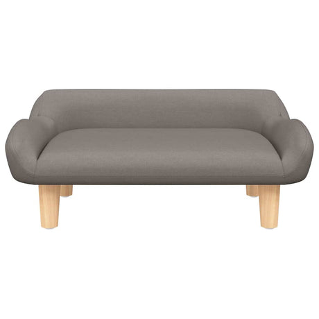 Vidaxl hondenmand 70x40x24 cm stof taupe