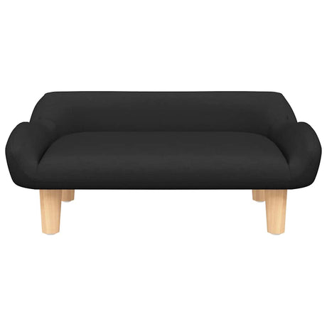 Vidaxl hondenmand 70x40x24 cm stof zwart